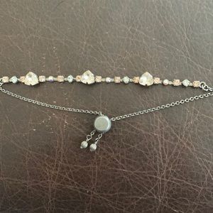Sorrelli crystal slide closure bracelet.